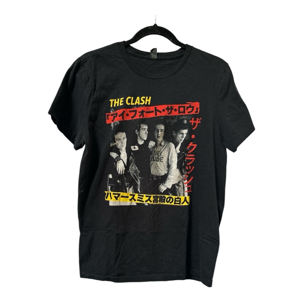 Hot Topic The Clash Vintage style Kanji graphic Tee Medium